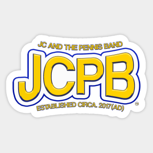 JCPB Letters Design - Blue and Yellow Sticker